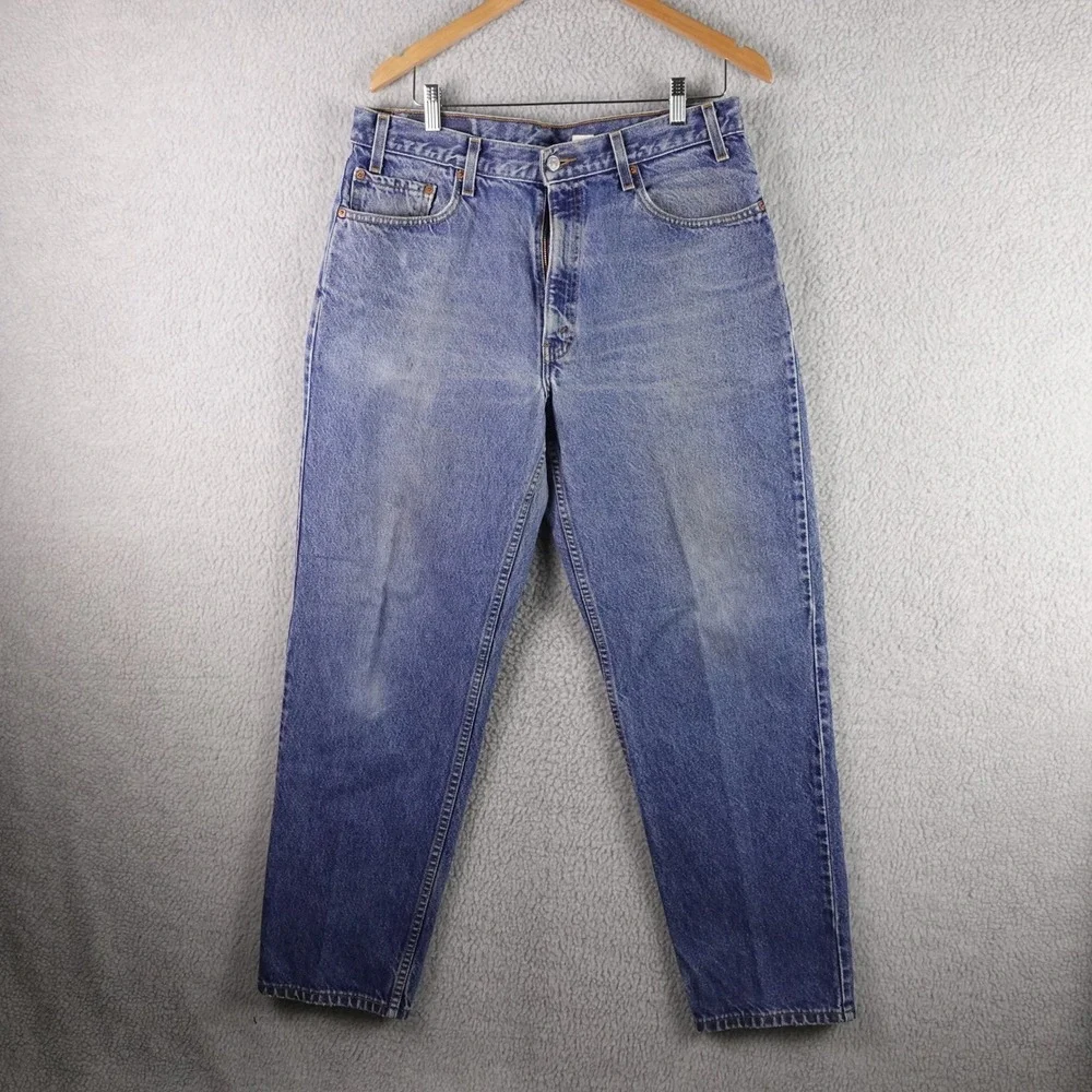 Vintage Levis 550 Relaxed‎ Fit Mens Jeans Blue Denim W36 L32 Style Medium Wash